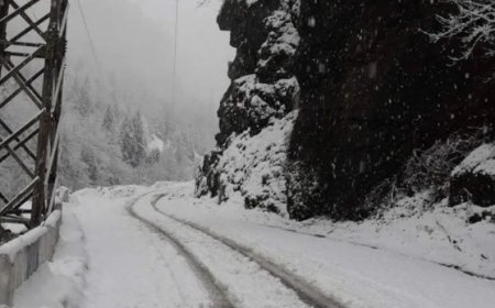 Qarla əlaqədar olaraq bu yolda nəqliyyatın hərəkətinə məhdudiyyət qoyulub