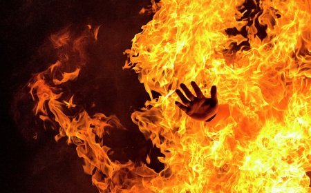 Yaşlı kişi üzüm bağında yanaraq ölüb