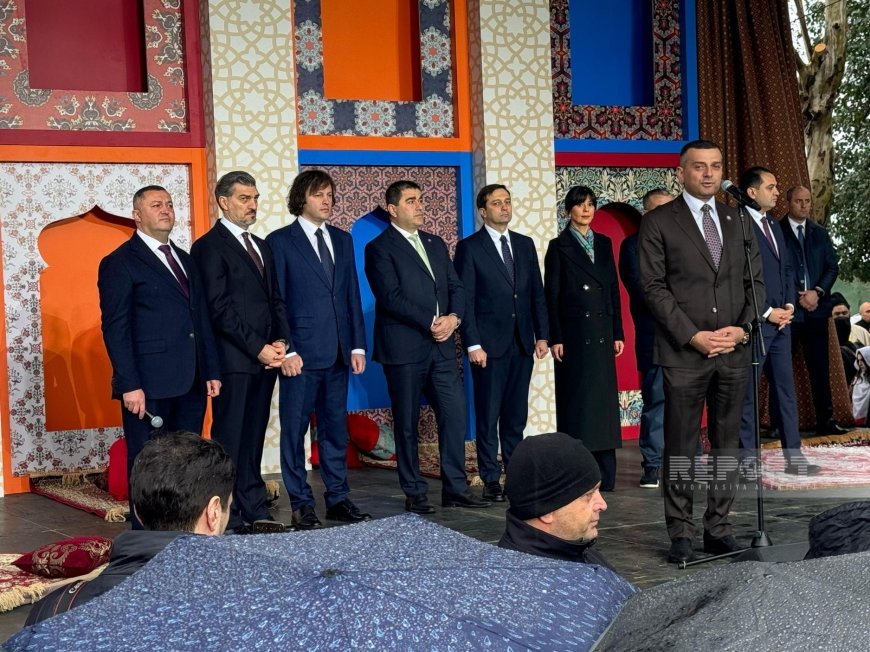 Gürcüstanın Prezidenti, Baş naziri və parlament sədri Marneulidə Novruz Bayramına qatılıblar