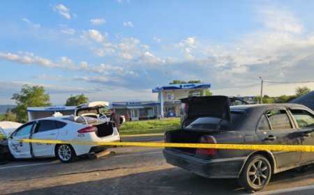 Marneuli-Tbilisi yolunda ağır yol qəzası: Dörd avtomobil toqquşub