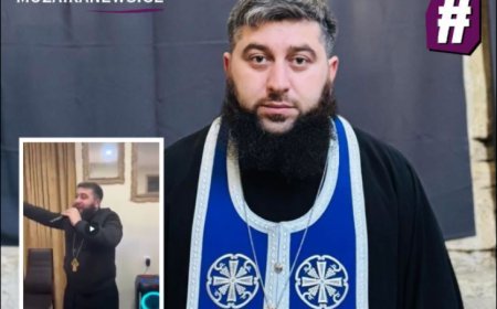 Rahib-monax Şio Ubilava kriminal aləmə xas musiqi ifa etdiyi üçün üzr istəyib