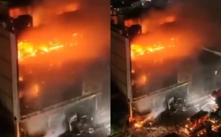 İraqda ticarət mərkəzində güclü yanğın: Üçgünlük matəm elan edildi