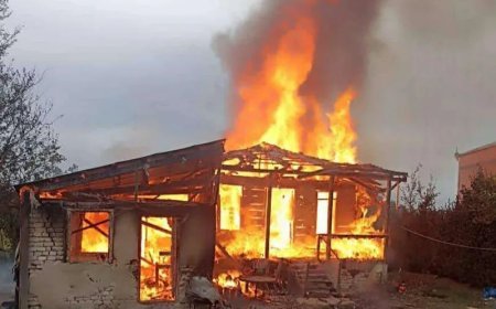 Bağdatidə yaşayış evi yanıb