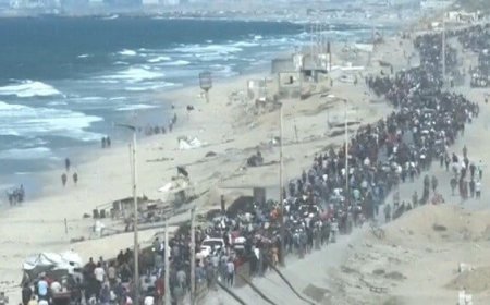 Atəşkəsdən sonra fələstinlilər Qəzzaya qayıdır - Video