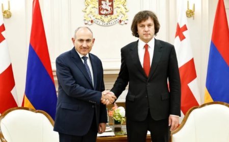 Kobaxidze Paşinyanla regional məsələləri müzakirə edib