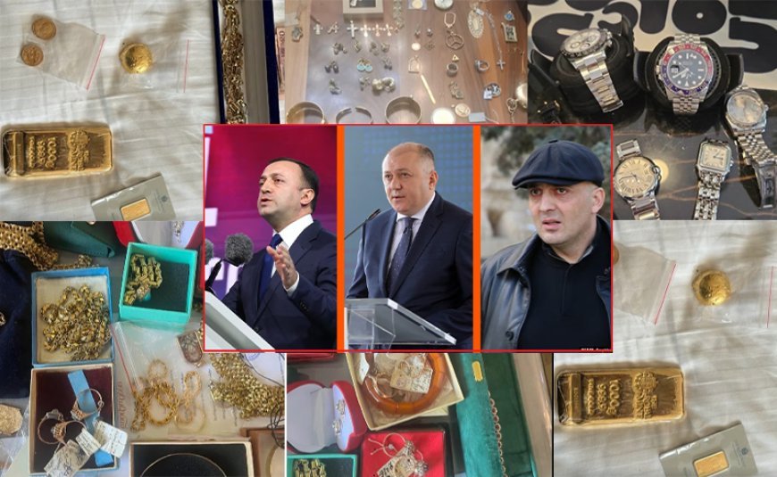 "Gürcü Arzusu"-nun keçmiş məmurlarının evindən külli miqdarda pul və qızıl külçələr çıxdı-VİDEO