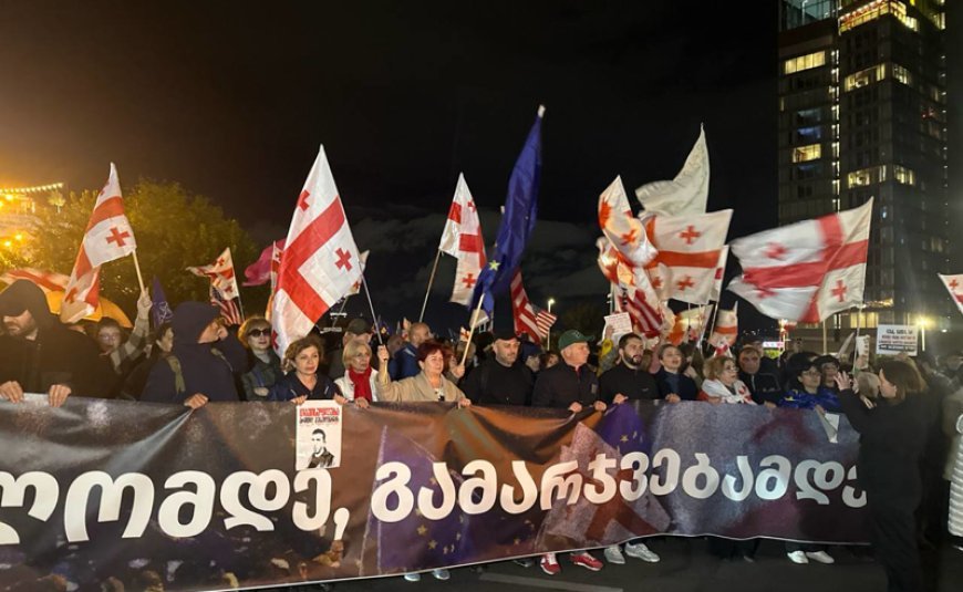 Tbilisidə hökumət əleyhinə aksiya keçirilir