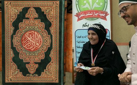 80 yaşlı misirli nənə hafizi-Quran oldu