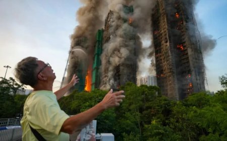 Honq Konqda yaşayış kompleksində yanğında ölənlərin sayı 55-ə çatıb, 3 nəfər saxlanılıb-VİDEO