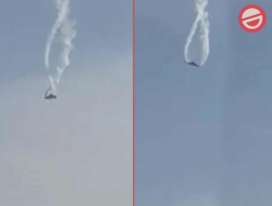 Gürcüstan-Azərbaycan sərhədində hərbi təyyarə düşüb-VİDEO