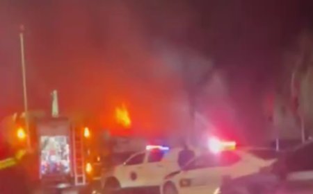 Mtsxetada mağaza yanır