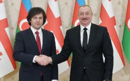 İrakli Kobaxidze Azərbaycan Prezidentini təbrik edib