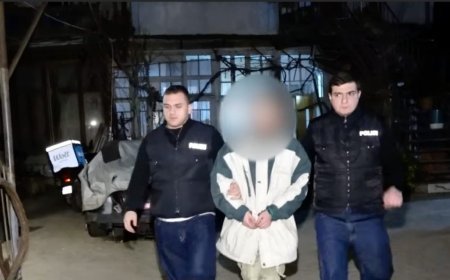 Tbilisidə polis avtomobilinə hücum edən şəxs saxlanılıb