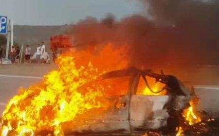 Avtomobili yandıran və ailəni hədələyən şəxslər tutulub