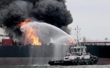 İran Körfəzdə daha bir neft tankerini PUA ilə vurdu