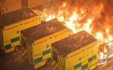 Londonda yəhudilərə məxsus dörd təcili yardım maşını yandırılıb