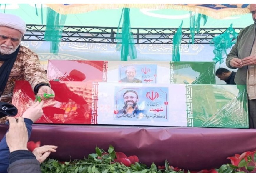 Tehranda Əli Laricani və "Bəsic" komandanı ilə vida mərasimi keçirilir