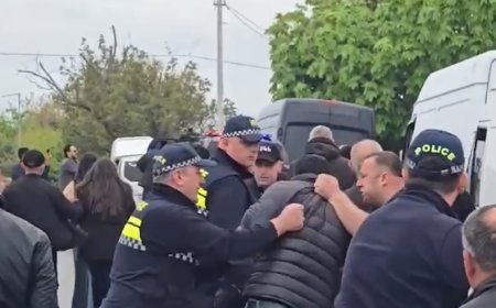 Marneulidə gərginlik: Fermerlərlə polis arasında qarşıdurma yaşanıb-VİDEO