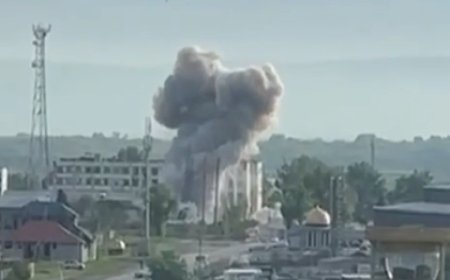 Ukrayna ordusu Qroznıda hərbi hissələrə dron zərbəsi endirib - VİDEO