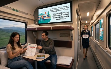 Bakı-Tbilisi qatarının sərnişinlərinin NƏZƏRİNƏ: Cərimələnə bilərsiniz