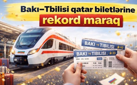 Bakı–Tbilisi xəttində rekord bilet satışı