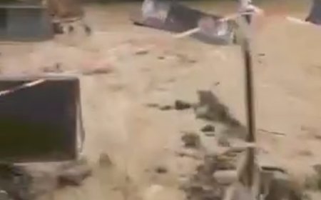 Sameqreloda təbii fəlakət: Cixaşkari kəndini sel basdı, işıqlar sönüb-VİDEO