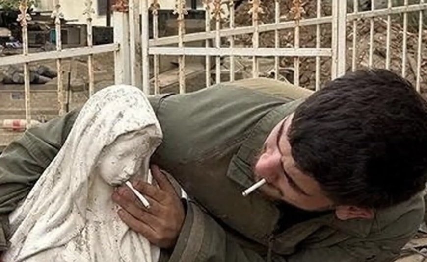 Məryəm Ana heykəlinin ağzına siqaret qoyan israilli hərbçilər belə cəzalandırıldı