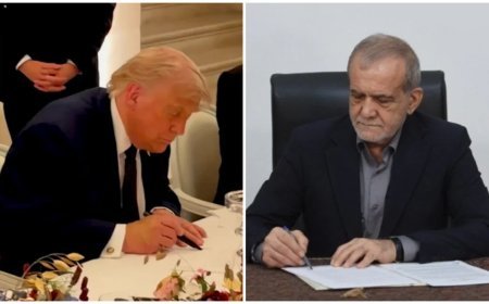 Pezeşkian və Tramp anlaşma memorandumunu imzalayıb