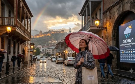 Gürcüstanda hava xəbərdarlığı: İntensiv leysan yağışları, şimşək və güclü külək gəlir