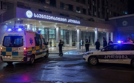Tbilisidə  Universitet Klinikasının binasından yıxılan qadın dünyasını dəyişdi