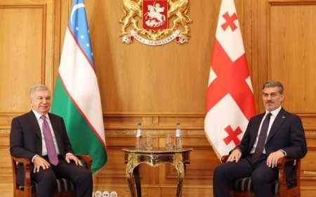Şavkat Mirziyoyev Gürcüstanın "Qızıl yun" ordeninə layiq görülüb