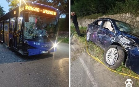 Avtobus qəzasında 3 nəfər xəsarət alıb