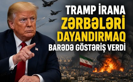 Tramp İrana zərbələri dayandırmaq barədə göstəriş verdi