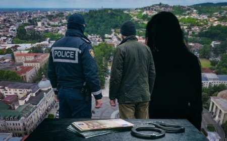 Kutaisidə patrul polisi və dostu həbs edildi