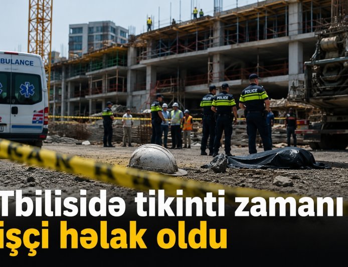 Tbilisidə tikinti zamanı işçi həlak oldu