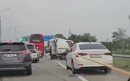 Qutaisi avtobanında ağır yol qəzası: 1 ölü, 2 yaralı
