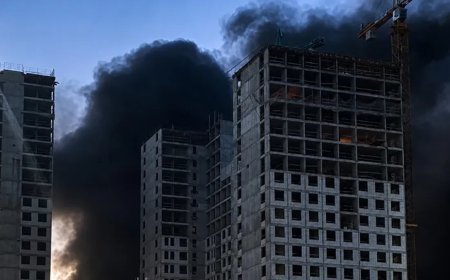 Moskvaya rekord sayda dronla hücum - Video