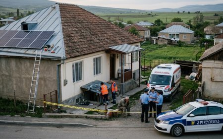 Marneulidə günəş paneli quraşdıran kişi damdan yıxılaraq öldü