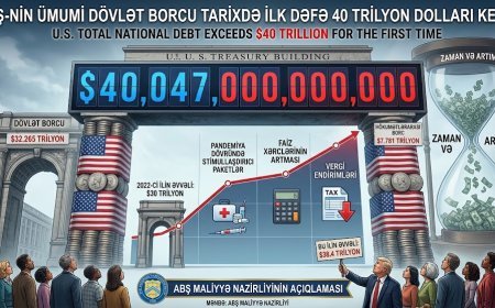 ABŞ-nin dövlət borcu 40 trilyon dolları keçdi