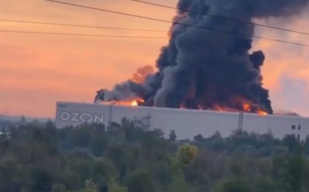 Samara vilayətində PUA hücumu: "Ozon" anbarında yanğın başladı