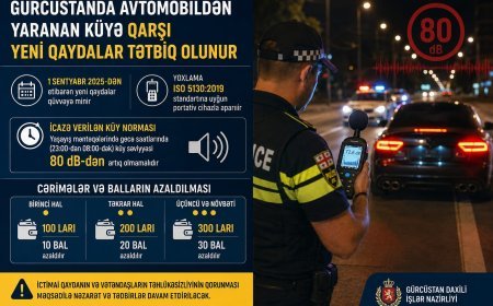 Avtomobillərdə yüksək səsə görə cərimələr başlayır