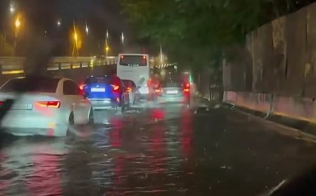 Güclü leysan Tbilisini iflic etdi-VİDEO
