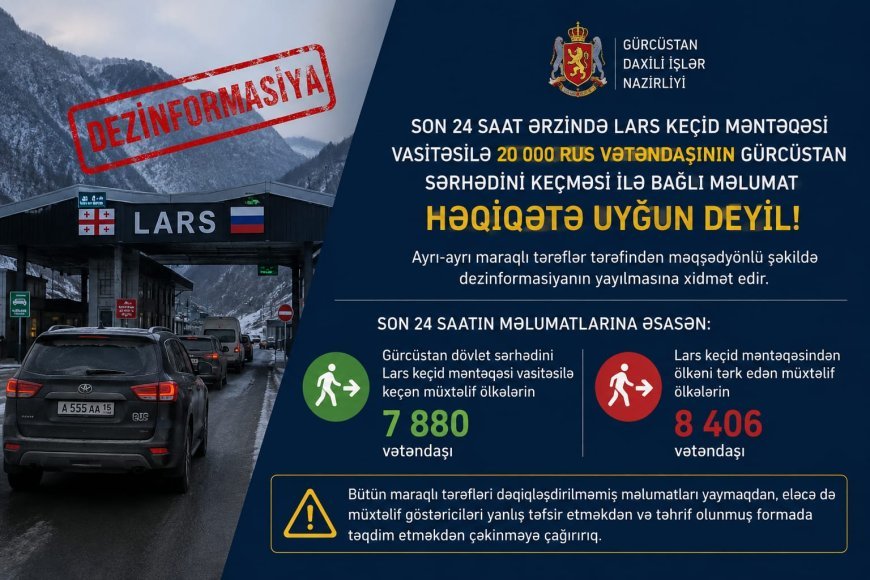 DİN-dən Lars keçid məntəqəsi ilə bağlı bəyanat