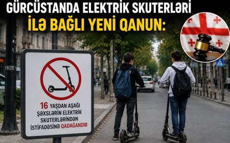 Gürcüstanda elektrik skuterləri ilə bağlı yeni qanun
