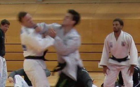 Gürcü judoçu Almaniya liqasında məğlubiyyətdən sonra rəqibinə hücum edərək çənəsini sındırıb-VİDEO