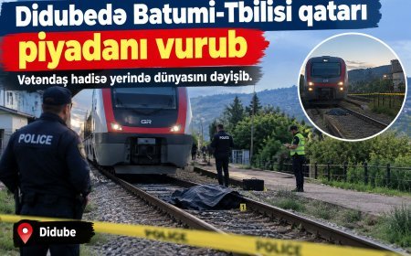 Didubedə Batumi-Tbilisi qatarı piyadanı vurub