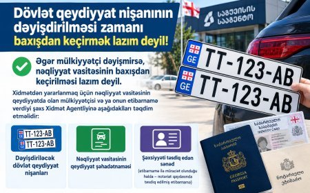 Dövlət nömrə nişanını dəyişdirmək istəyənlərin nəzərinə