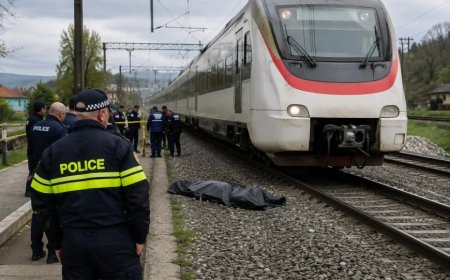 Samtrediyada qatarın vurması nəticəsində gənc kişi həlak olub