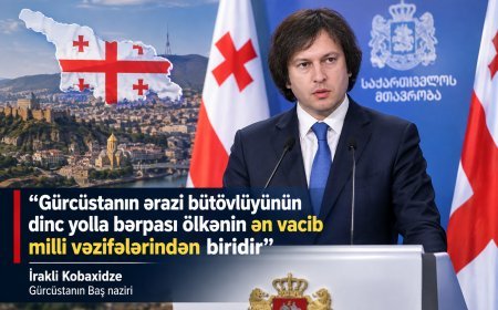 Gürcüstanın ərazi bütövlüyünün dinc yolla bərpası ən vacib vəzifələrimizdəndir