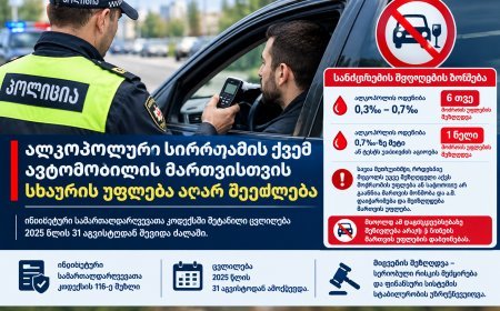 Gürcüstanda sərxoş sürücülər üçün qadağalar sərtləşir